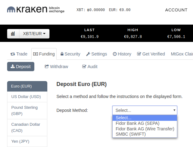 Guide How To Buy Bitcoin And Cryptocurrency On An Exchange Kraken - 