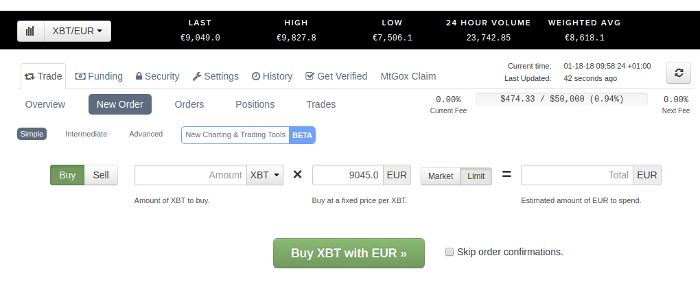 how to buy bitcoin on kraken with euro